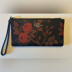 Coach Floral Wristlet Wallet